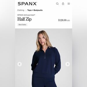 SPANX AirEssentials half zip
